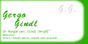 gergo gindl business card